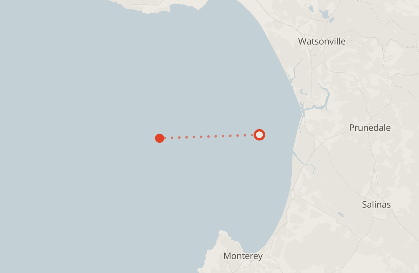 Activity map — real sighting points on an OpenStreetMap basemap