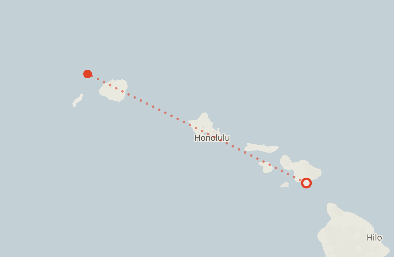 Activity map — real sighting points on an OpenStreetMap basemap