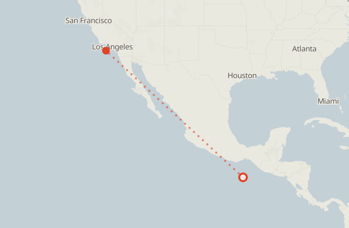 Activity map — real sighting points on an OpenStreetMap basemap