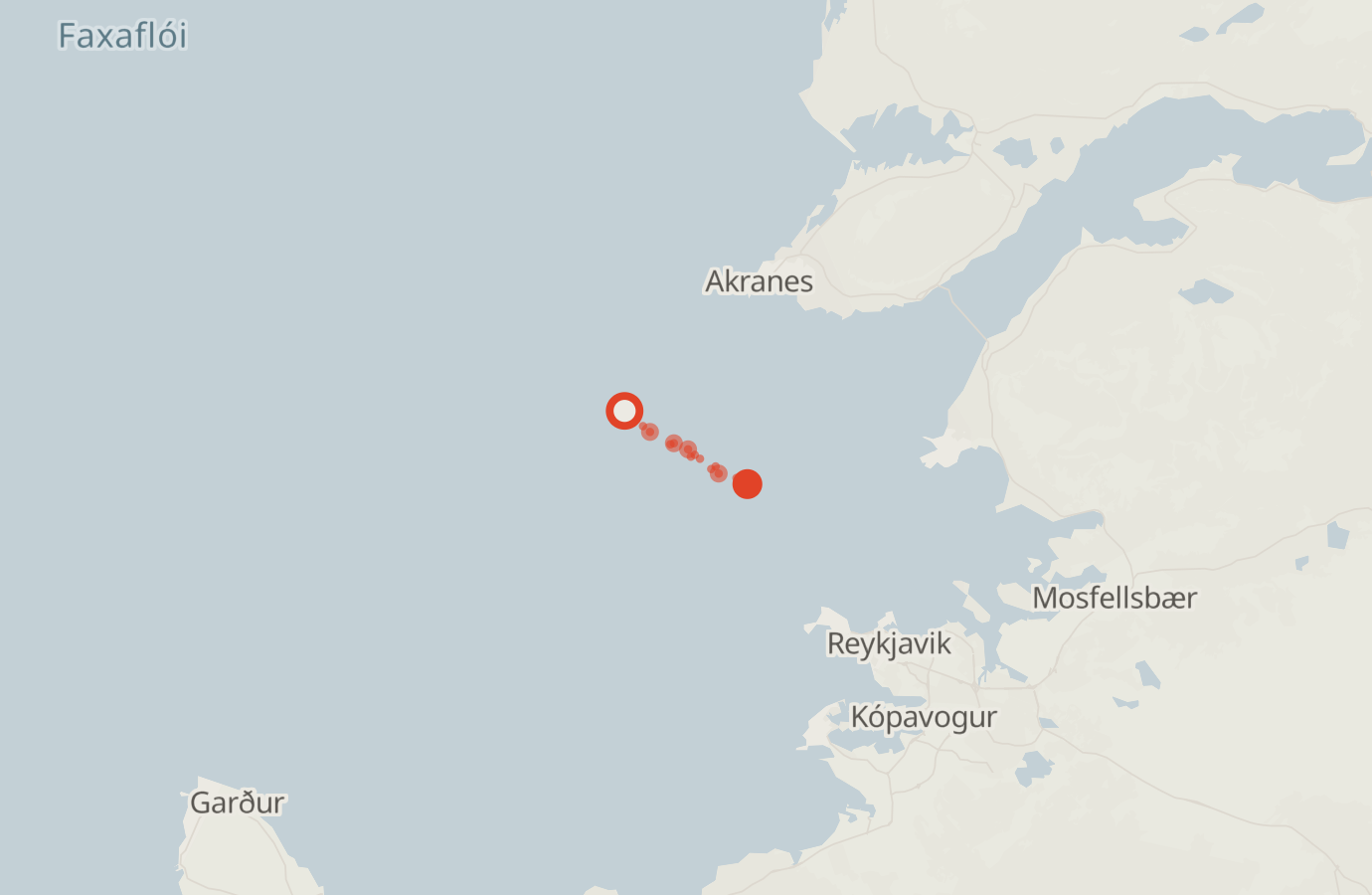 Activity map — real sighting points on an OpenStreetMap basemap