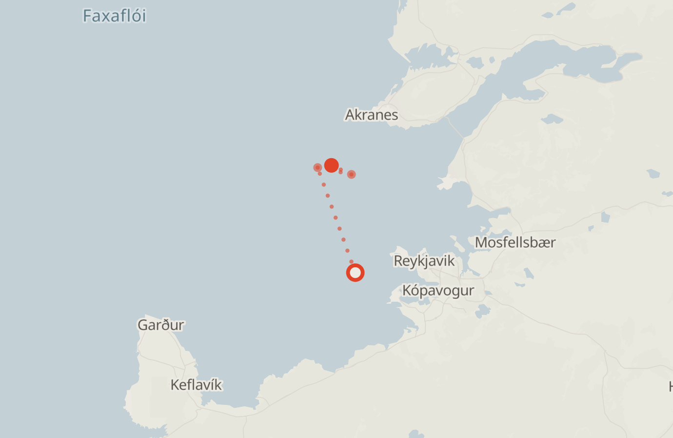 Activity map — real sighting points on an OpenStreetMap basemap