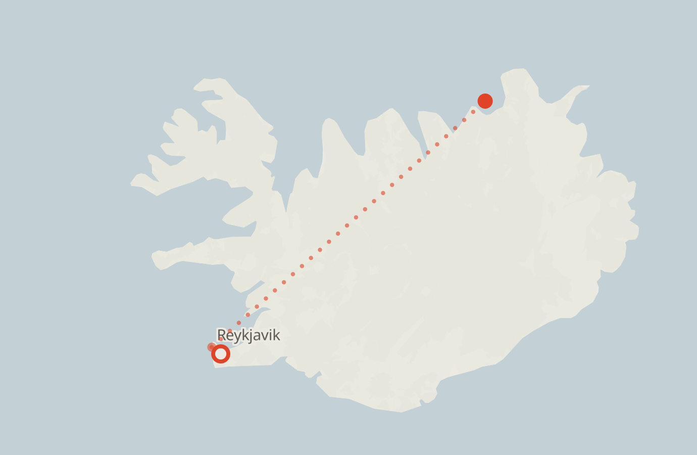 Activity map — real sighting points on an OpenStreetMap basemap