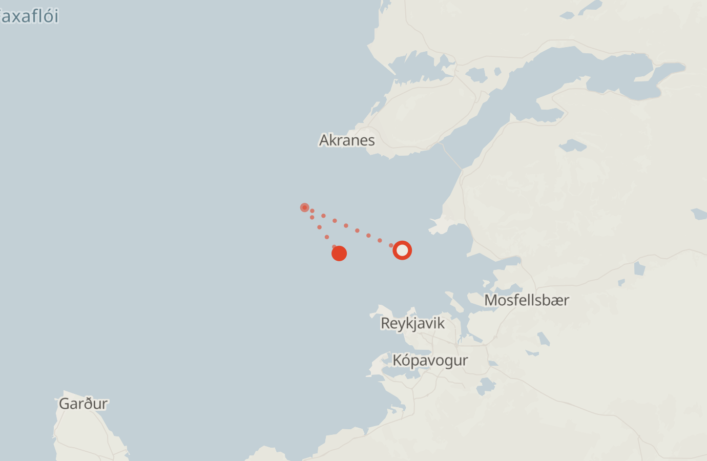Activity map — real sighting points on an OpenStreetMap basemap