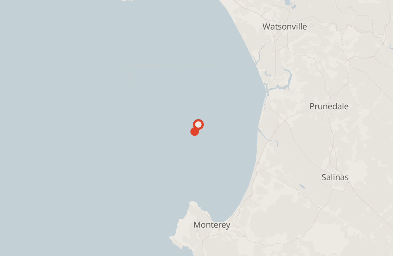 Activity map — real sighting points on an OpenStreetMap basemap