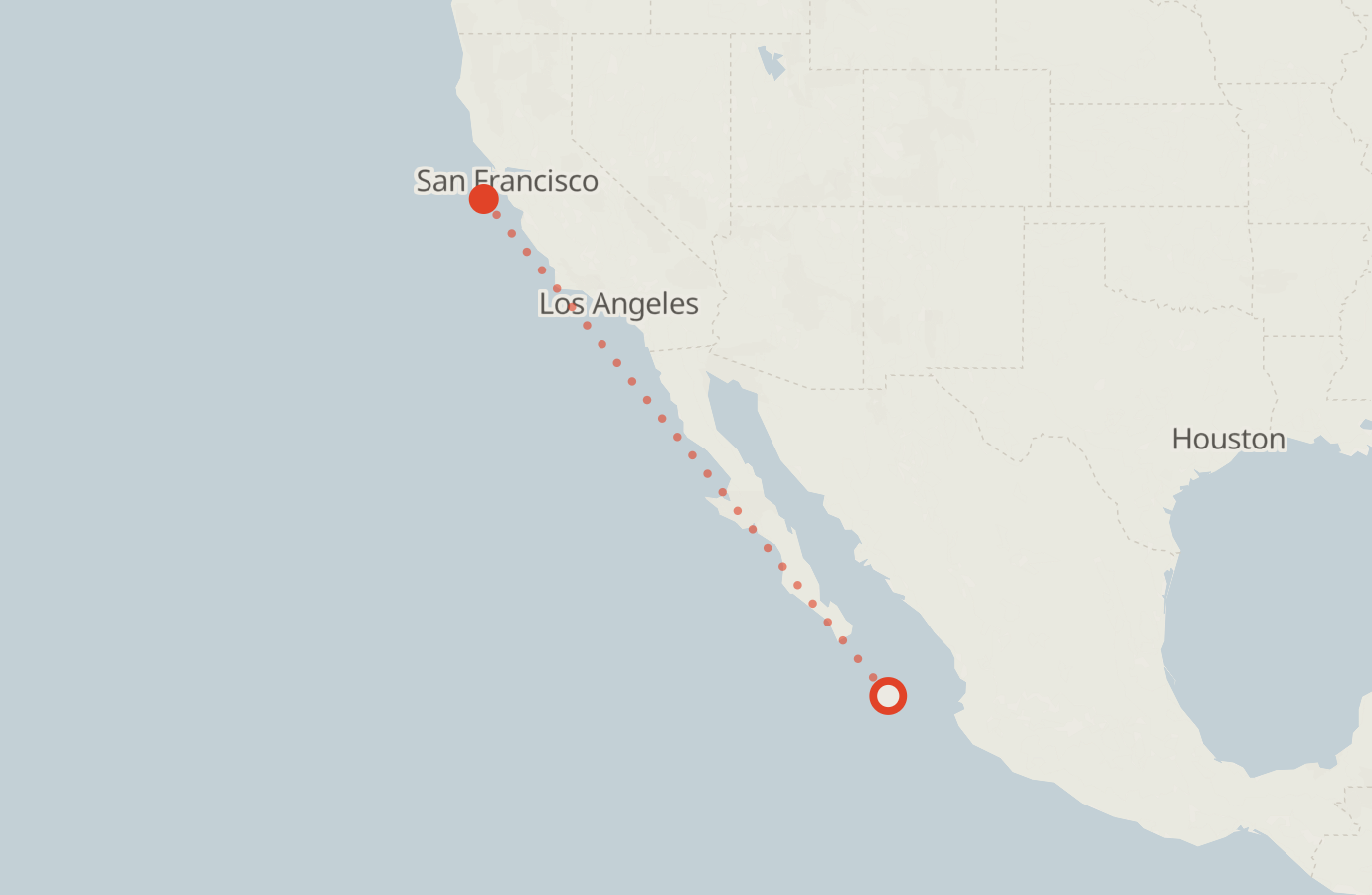 Activity map — real sighting points on an OpenStreetMap basemap