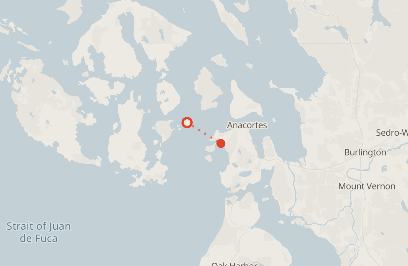 Activity map — real sighting points on an OpenStreetMap basemap