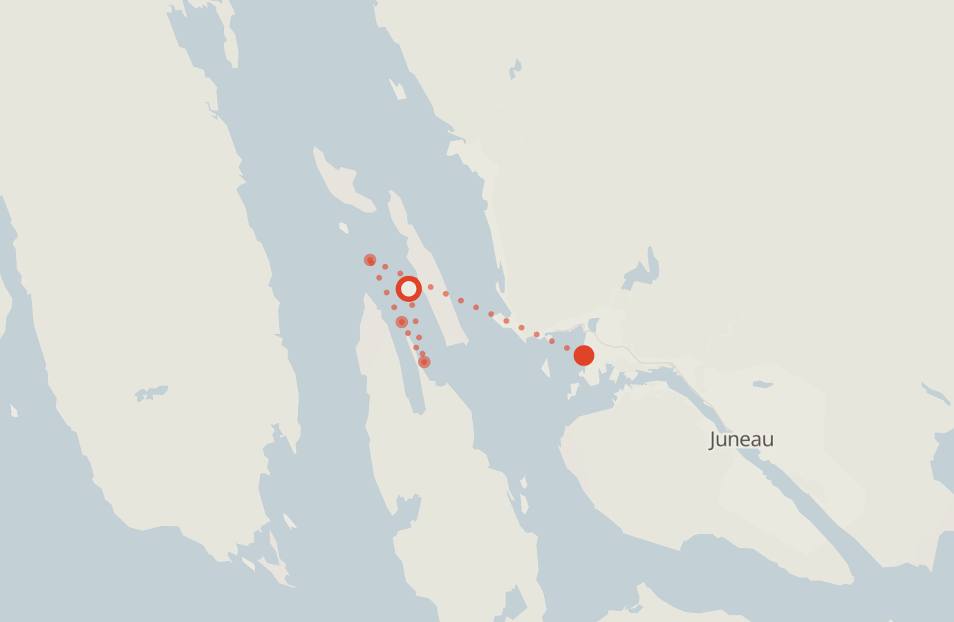 Activity map — real sighting points on an OpenStreetMap basemap