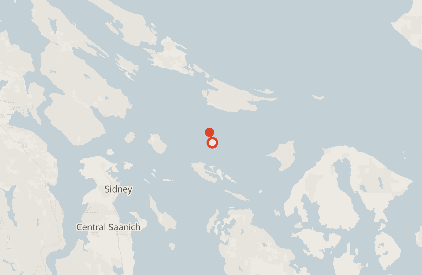 Activity map — real sighting points on an OpenStreetMap basemap