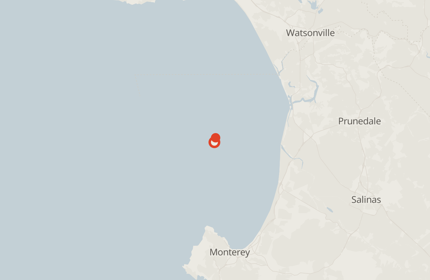 Activity map — real sighting points on an OpenStreetMap basemap