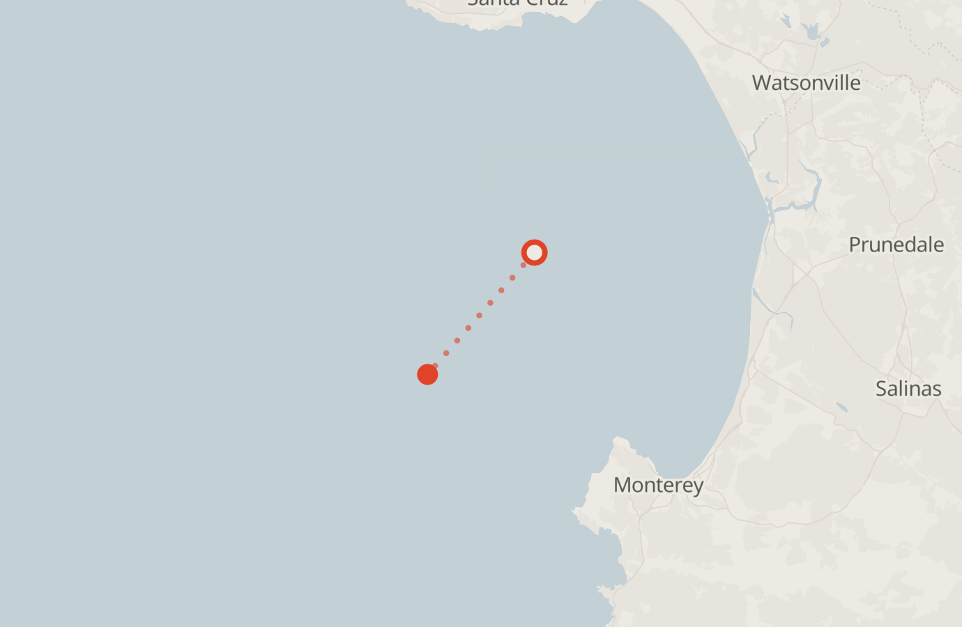 Activity map — real sighting points on an OpenStreetMap basemap