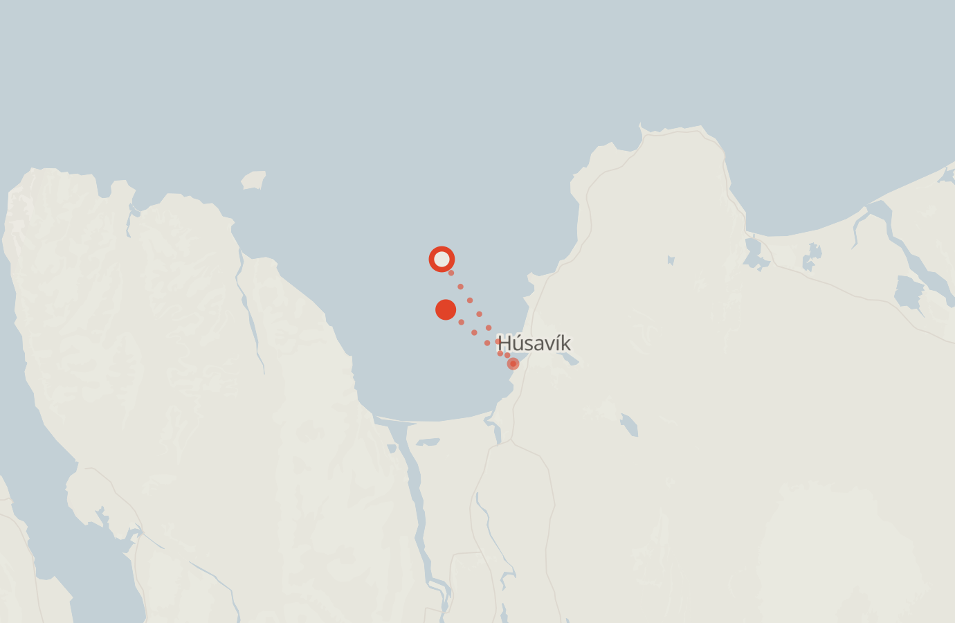 Activity map — real sighting points on an OpenStreetMap basemap