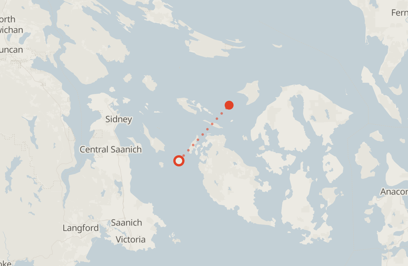 Activity map — real sighting points on an OpenStreetMap basemap