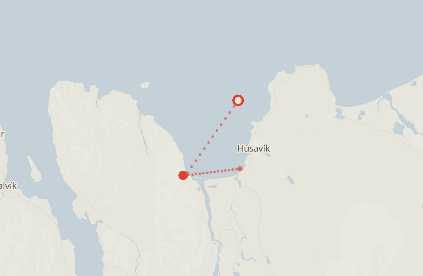 Activity map — real sighting points on an OpenStreetMap basemap