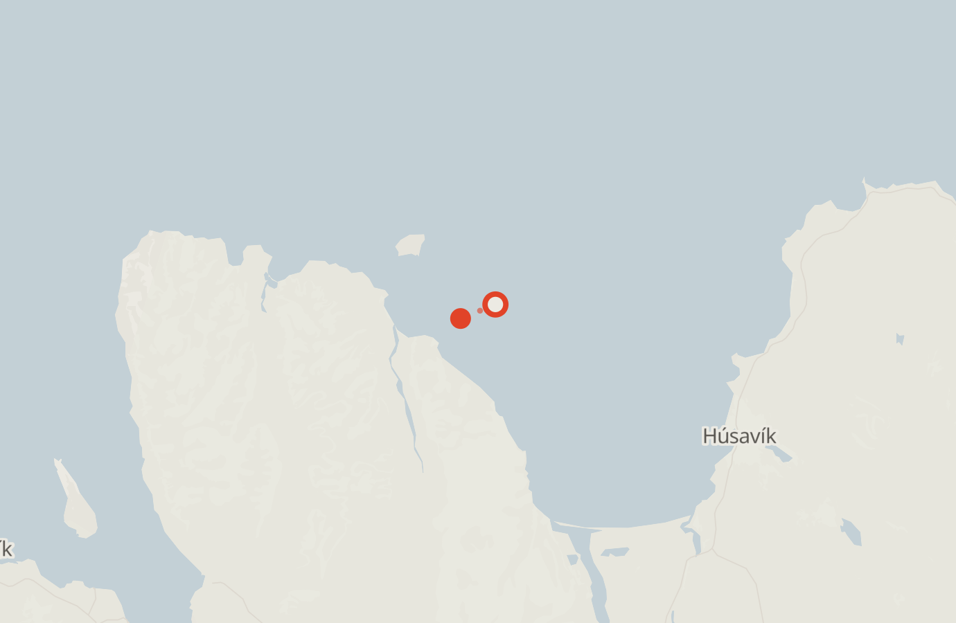Activity map — real sighting points on an OpenStreetMap basemap