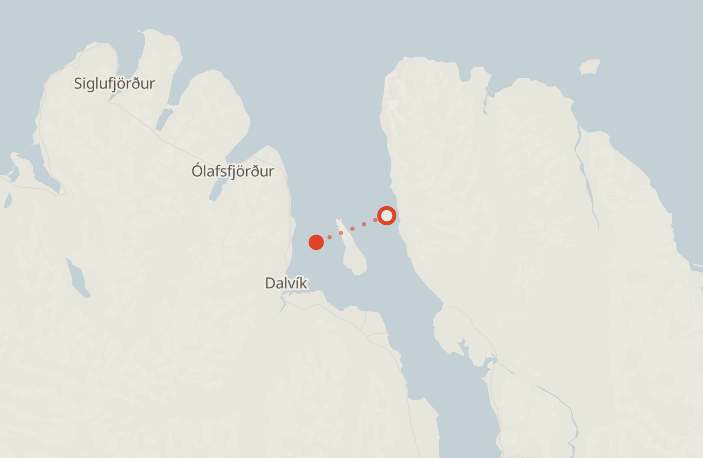 Activity map — real sighting points on an OpenStreetMap basemap