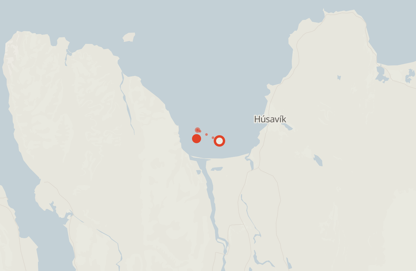 Activity map — real sighting points on an OpenStreetMap basemap