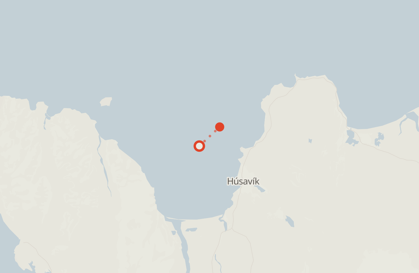 Activity map — real sighting points on an OpenStreetMap basemap