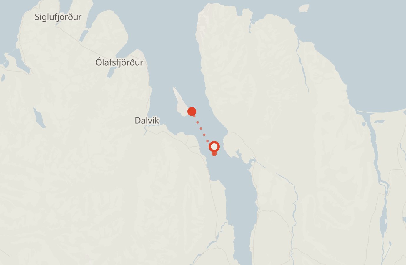 Activity map — real sighting points on an OpenStreetMap basemap