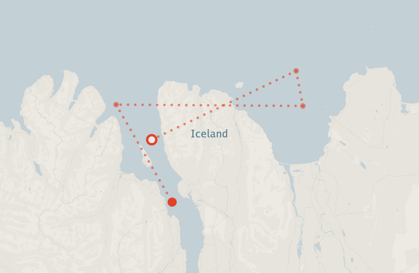 Activity map — real sighting points on an OpenStreetMap basemap