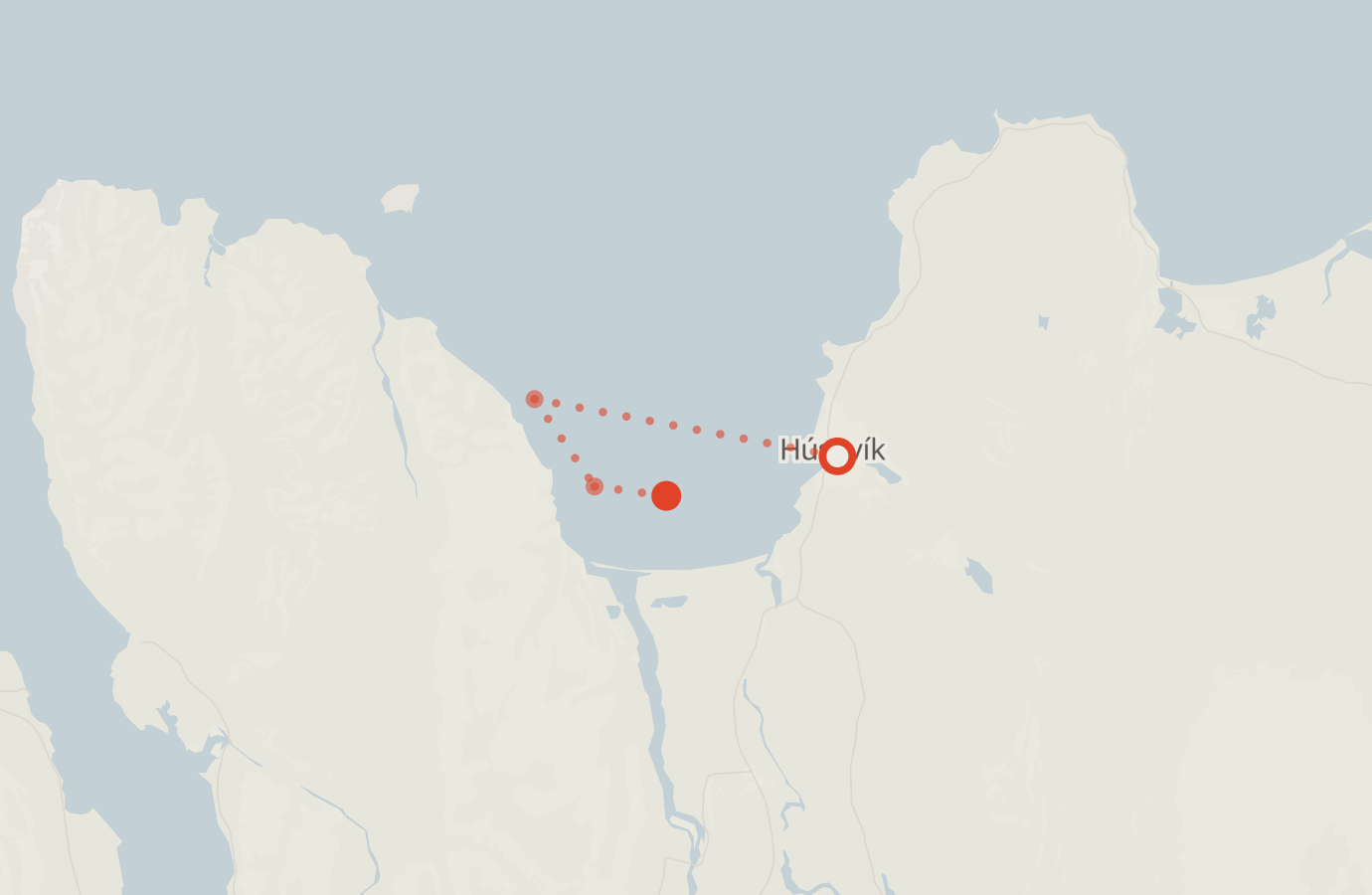 Activity map — real sighting points on an OpenStreetMap basemap