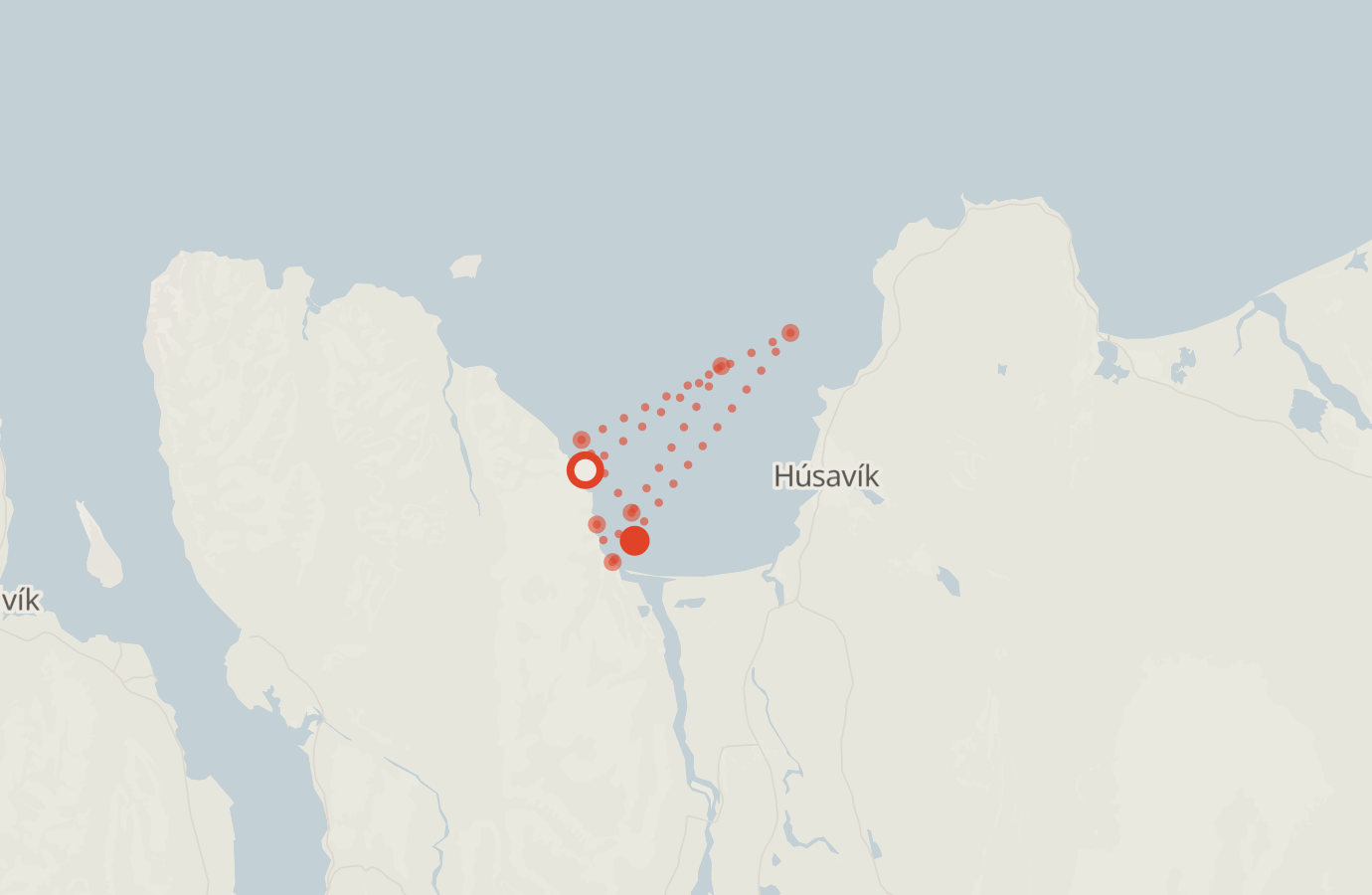 Activity map — real sighting points on an OpenStreetMap basemap