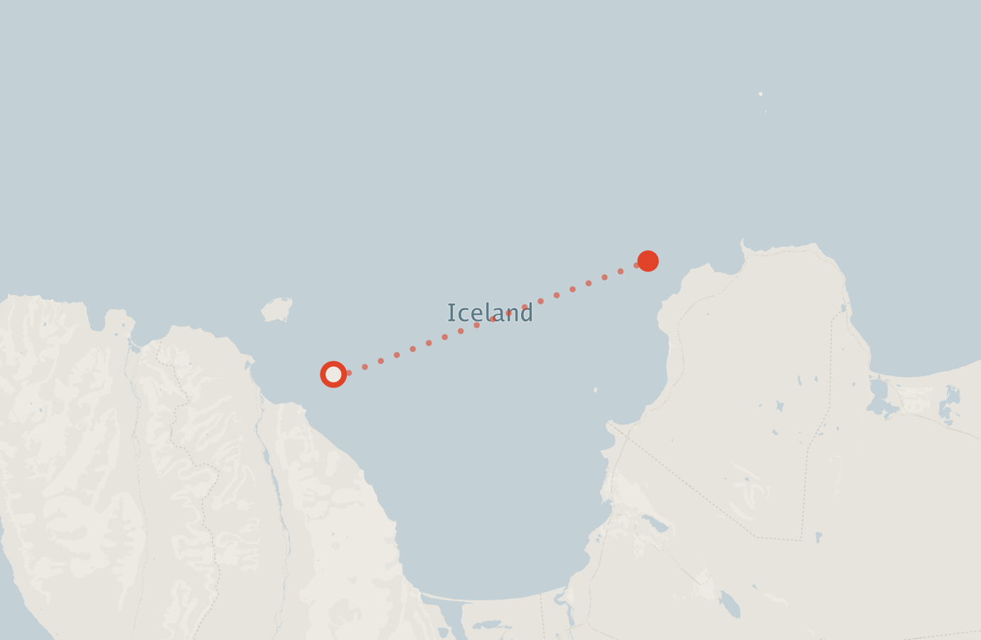 Activity map — real sighting points on an OpenStreetMap basemap