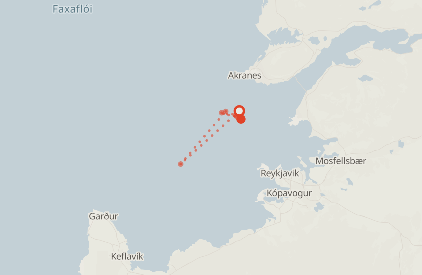 Activity map — real sighting points on an OpenStreetMap basemap