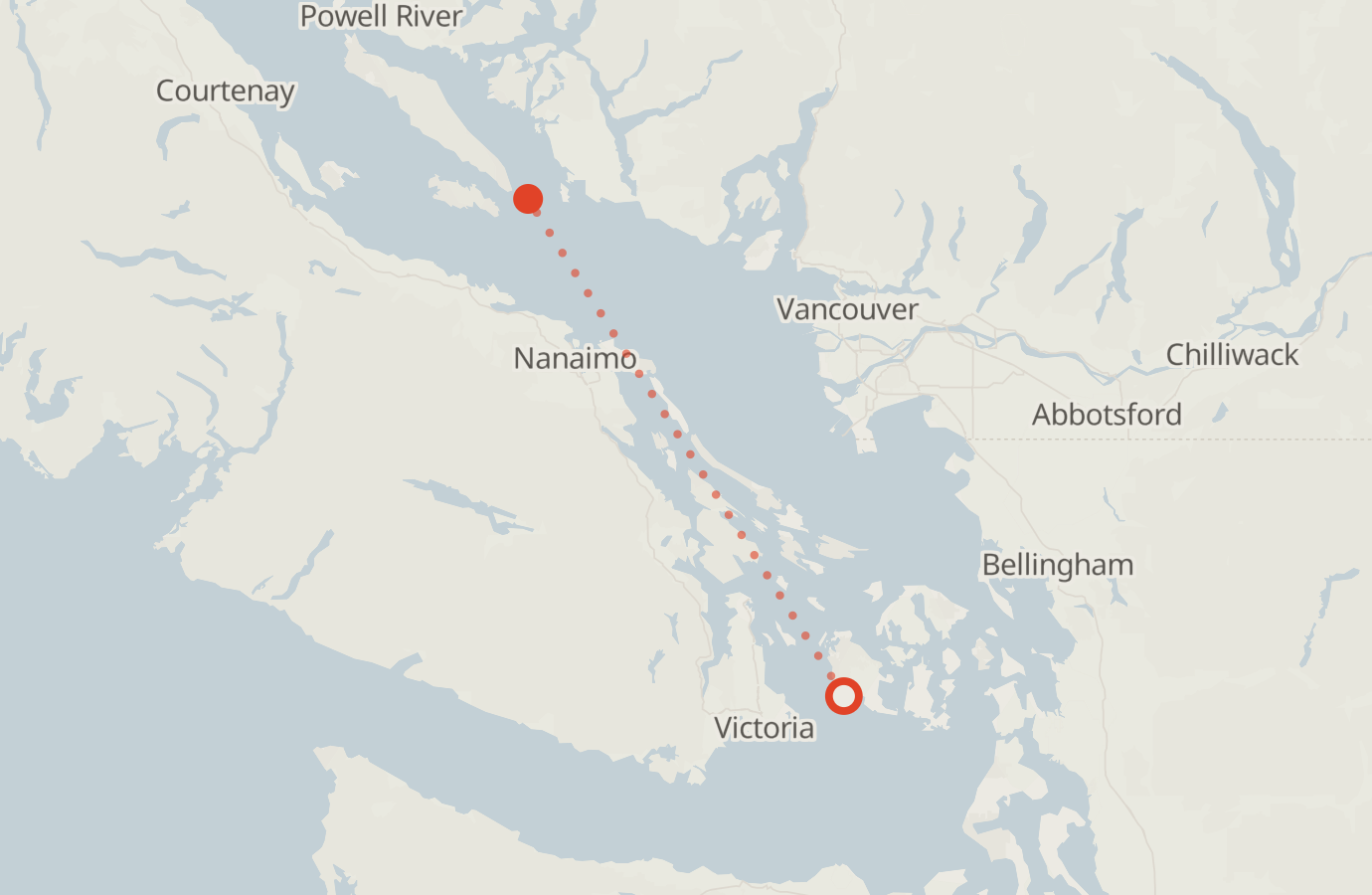 Activity map — real sighting points on an OpenStreetMap basemap