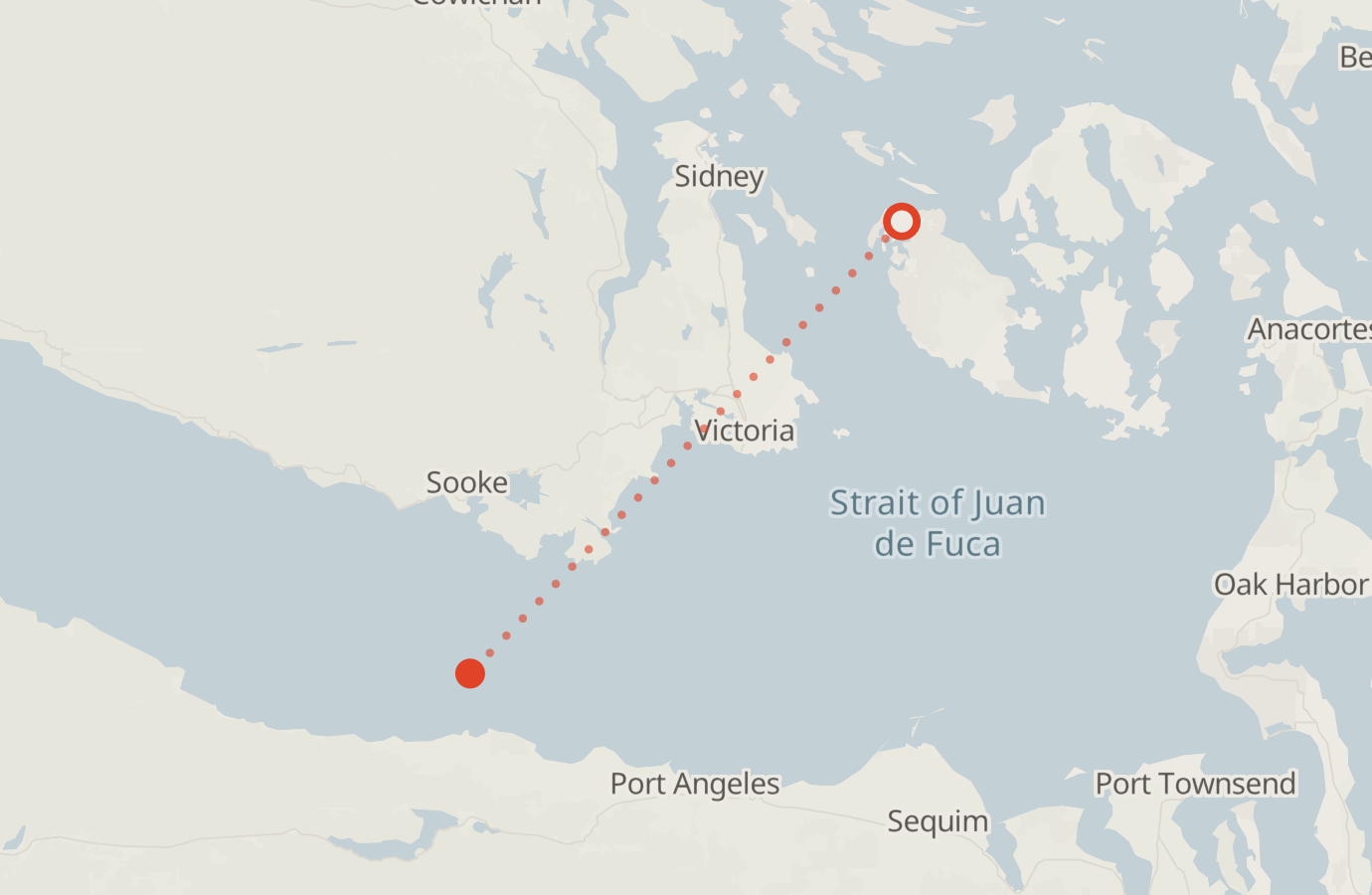 Activity map — real sighting points on an OpenStreetMap basemap