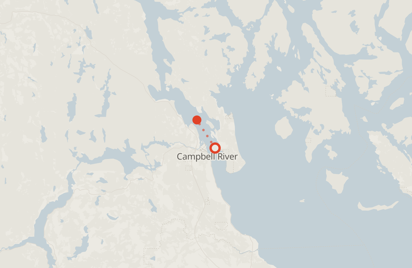 Activity map — real sighting points on an OpenStreetMap basemap