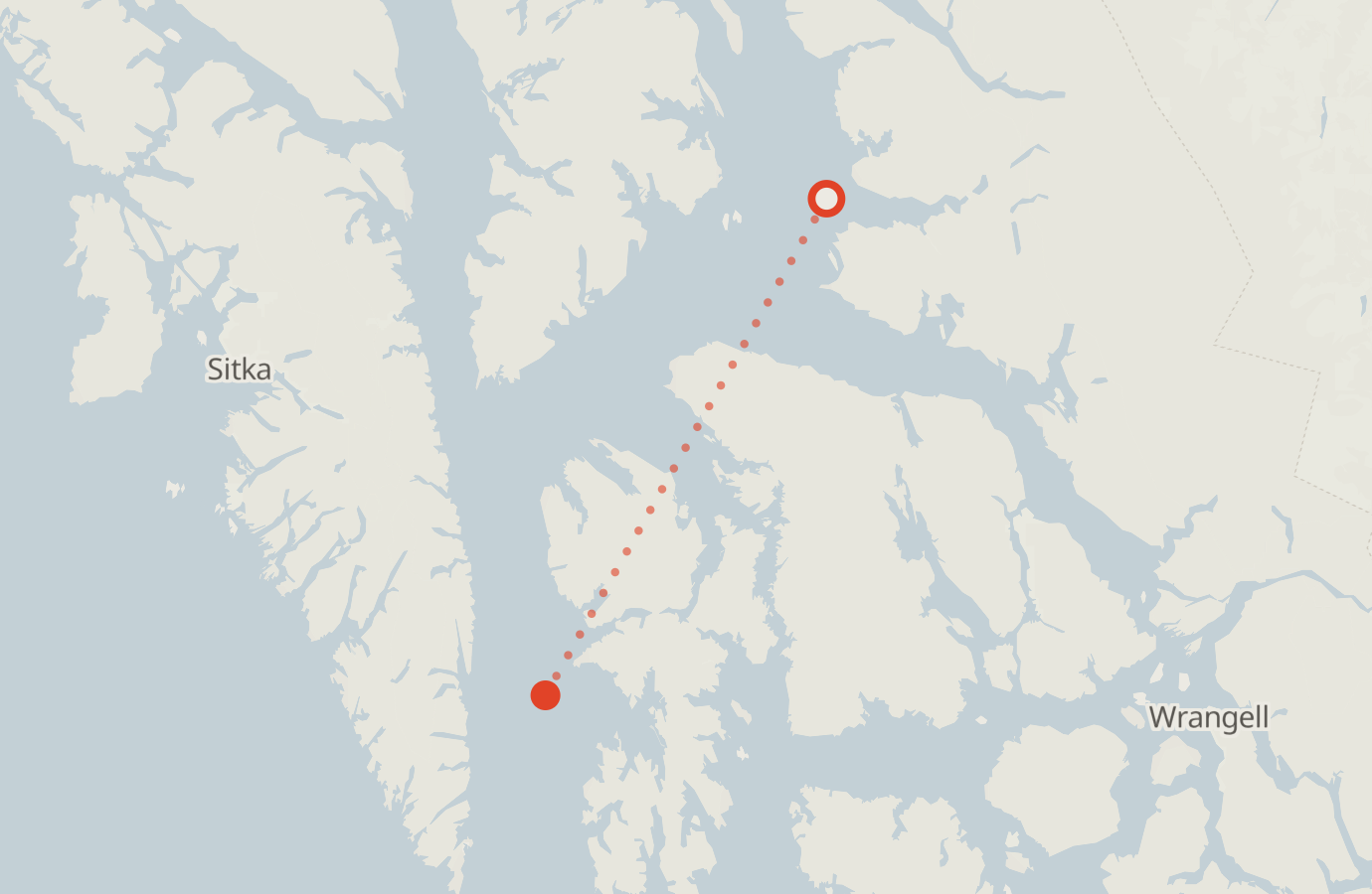 Activity map — real sighting points on an OpenStreetMap basemap