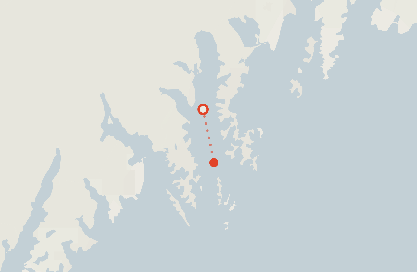 Activity map — real sighting points on an OpenStreetMap basemap