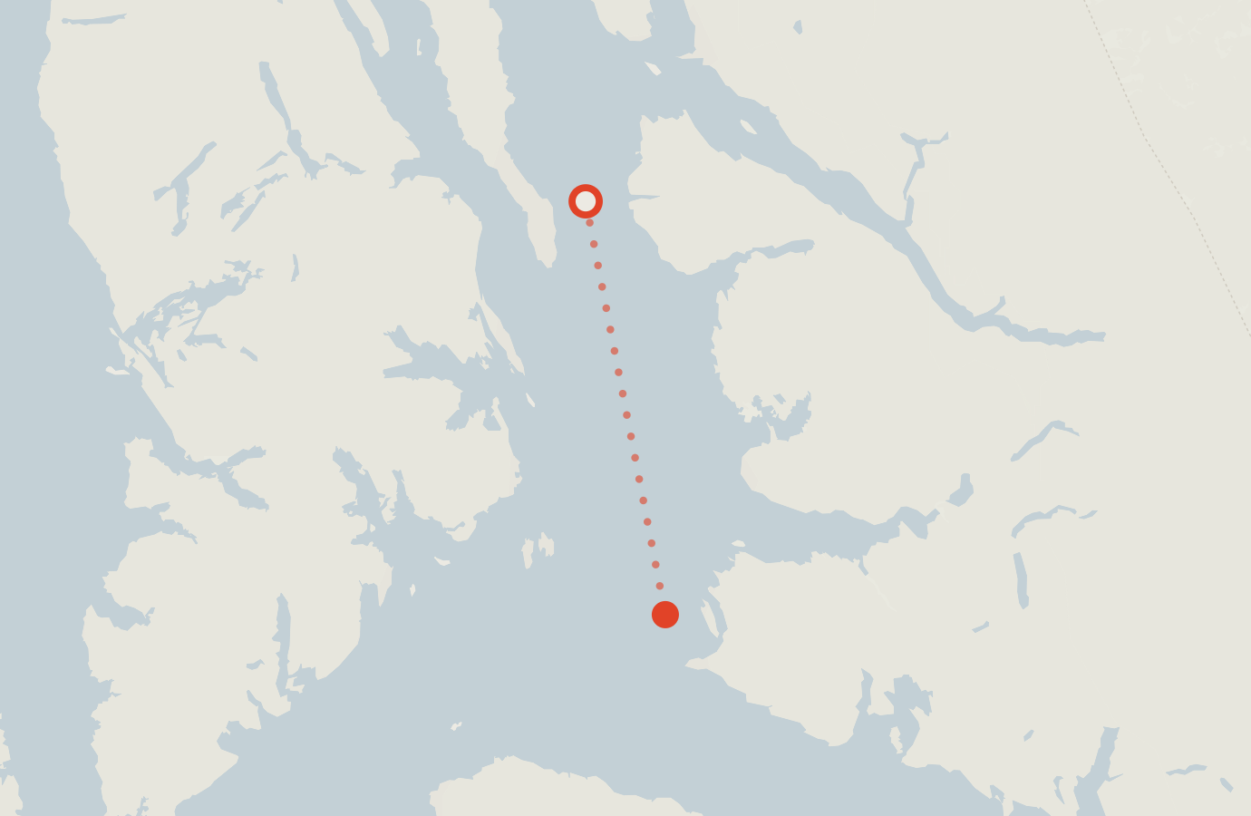 Activity map — real sighting points on an OpenStreetMap basemap