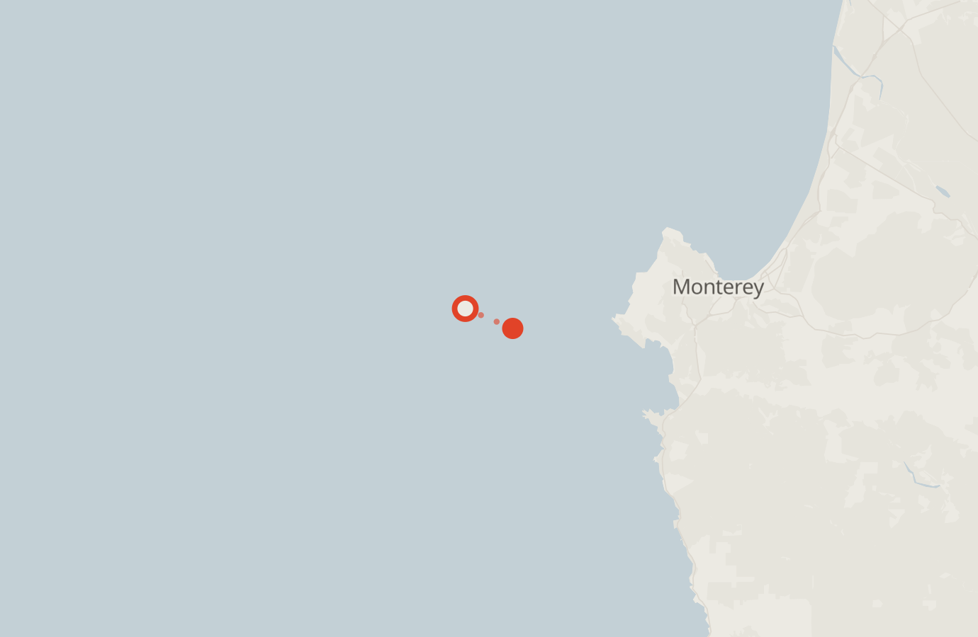 Activity map — real sighting points on an OpenStreetMap basemap