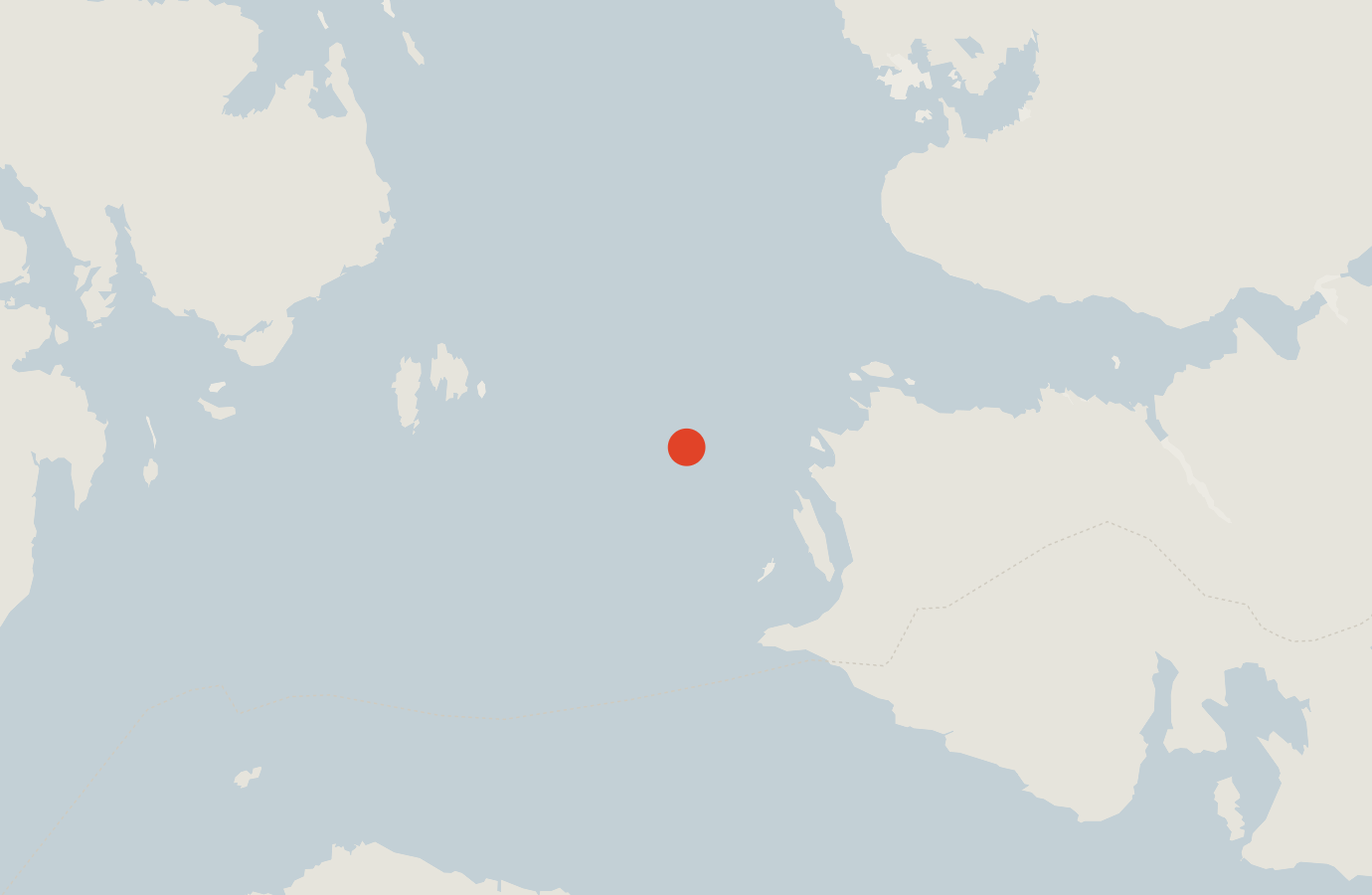 Activity map — real sighting points on an OpenStreetMap basemap
