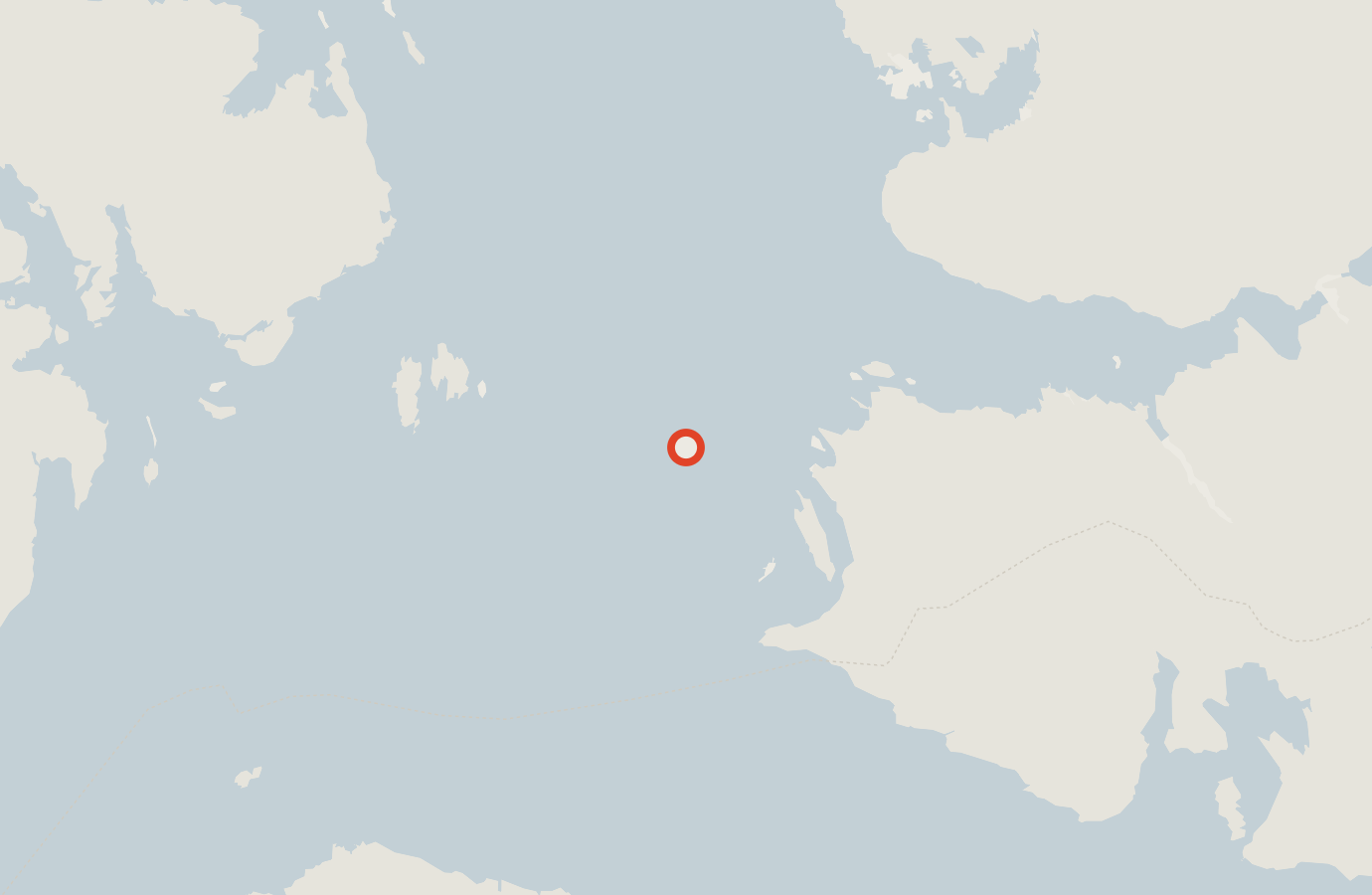 Activity map — real sighting points on an OpenStreetMap basemap