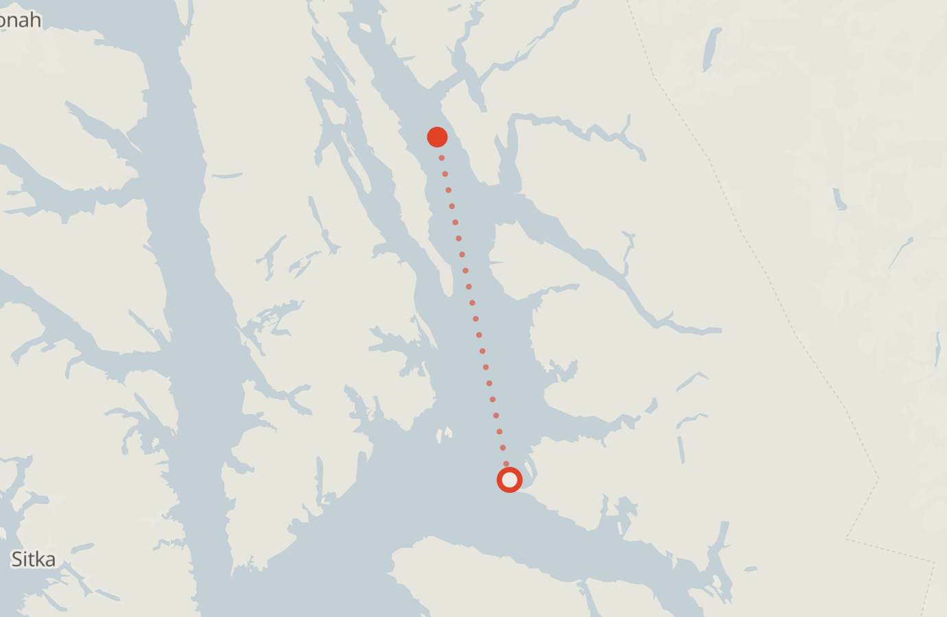Activity map — real sighting points on an OpenStreetMap basemap
