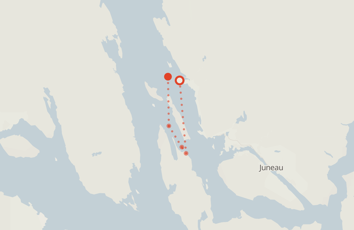 Activity map — real sighting points on an OpenStreetMap basemap