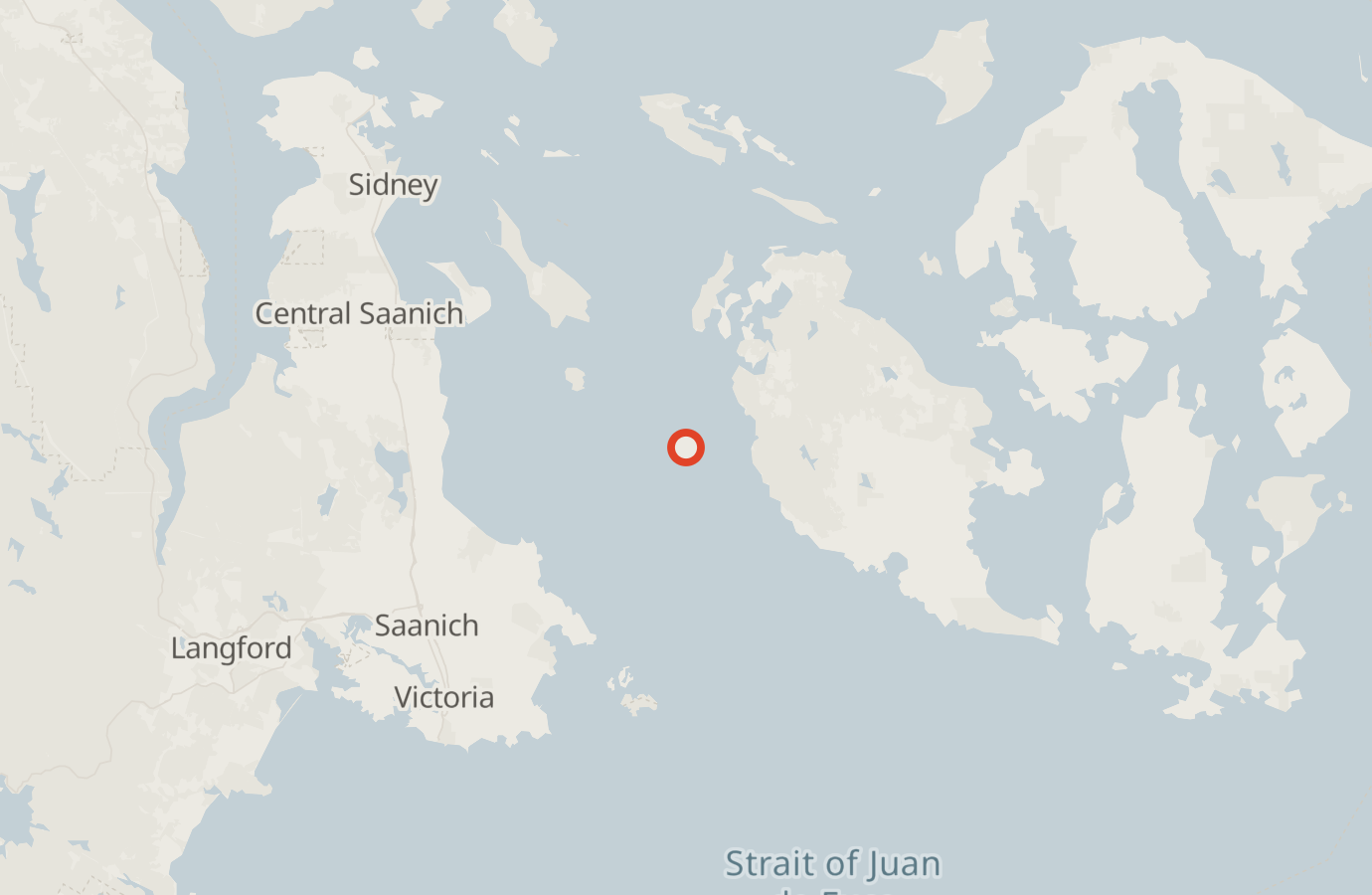 Activity map — real sighting points on an OpenStreetMap basemap