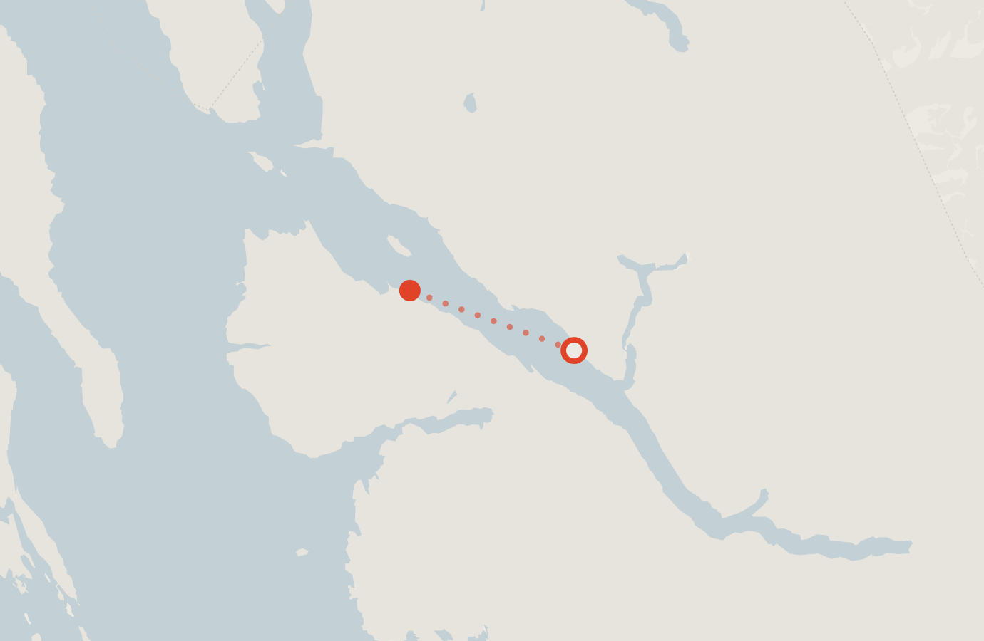 Activity map — real sighting points on an OpenStreetMap basemap
