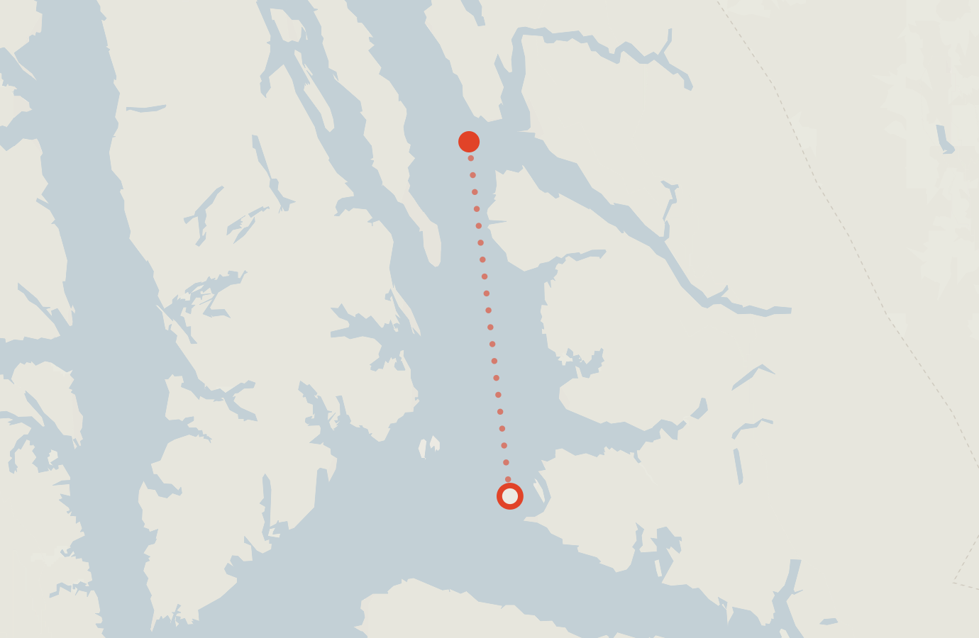 Activity map — real sighting points on an OpenStreetMap basemap