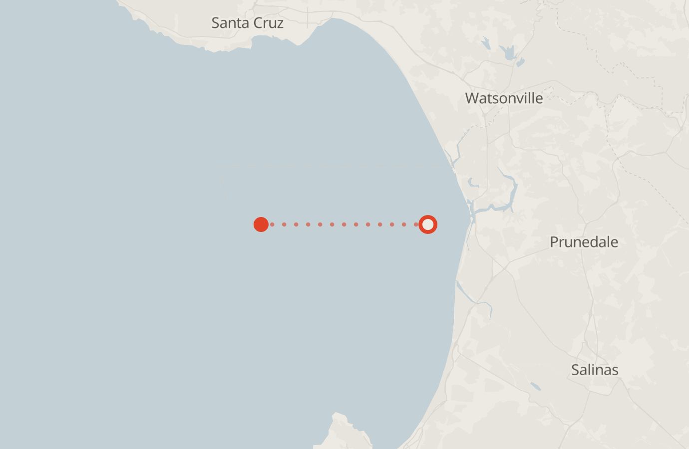 Activity map — real sighting points on an OpenStreetMap basemap
