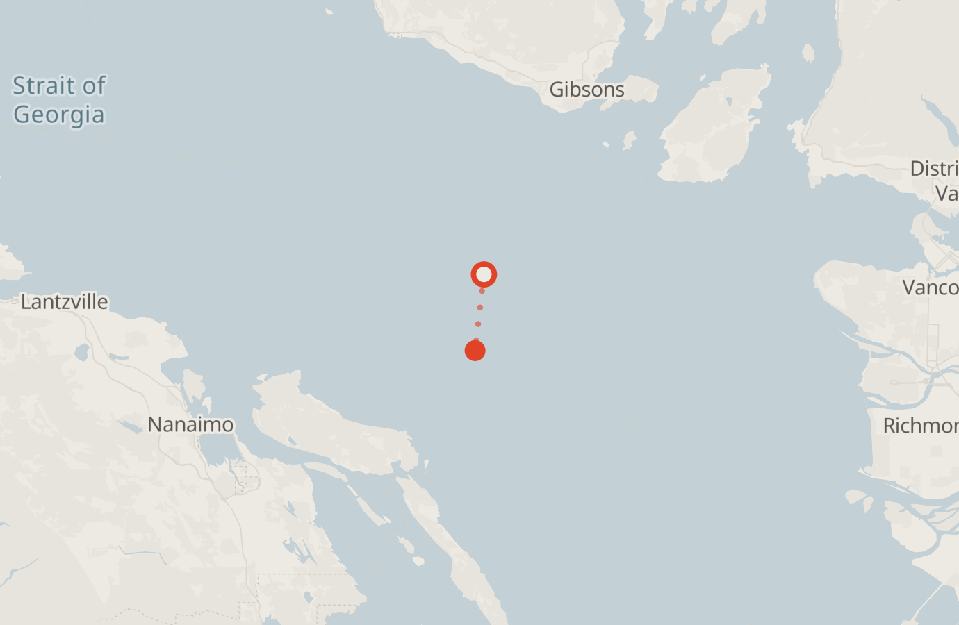 Activity map — real sighting points on an OpenStreetMap basemap