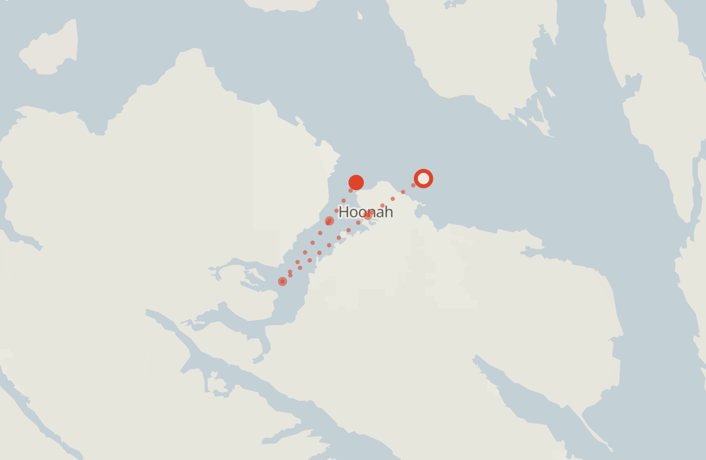 Activity map — real sighting points on an OpenStreetMap basemap