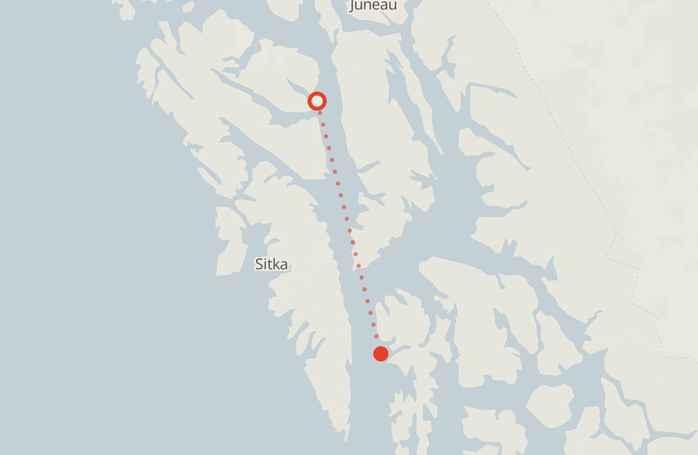 Activity map — real sighting points on an OpenStreetMap basemap