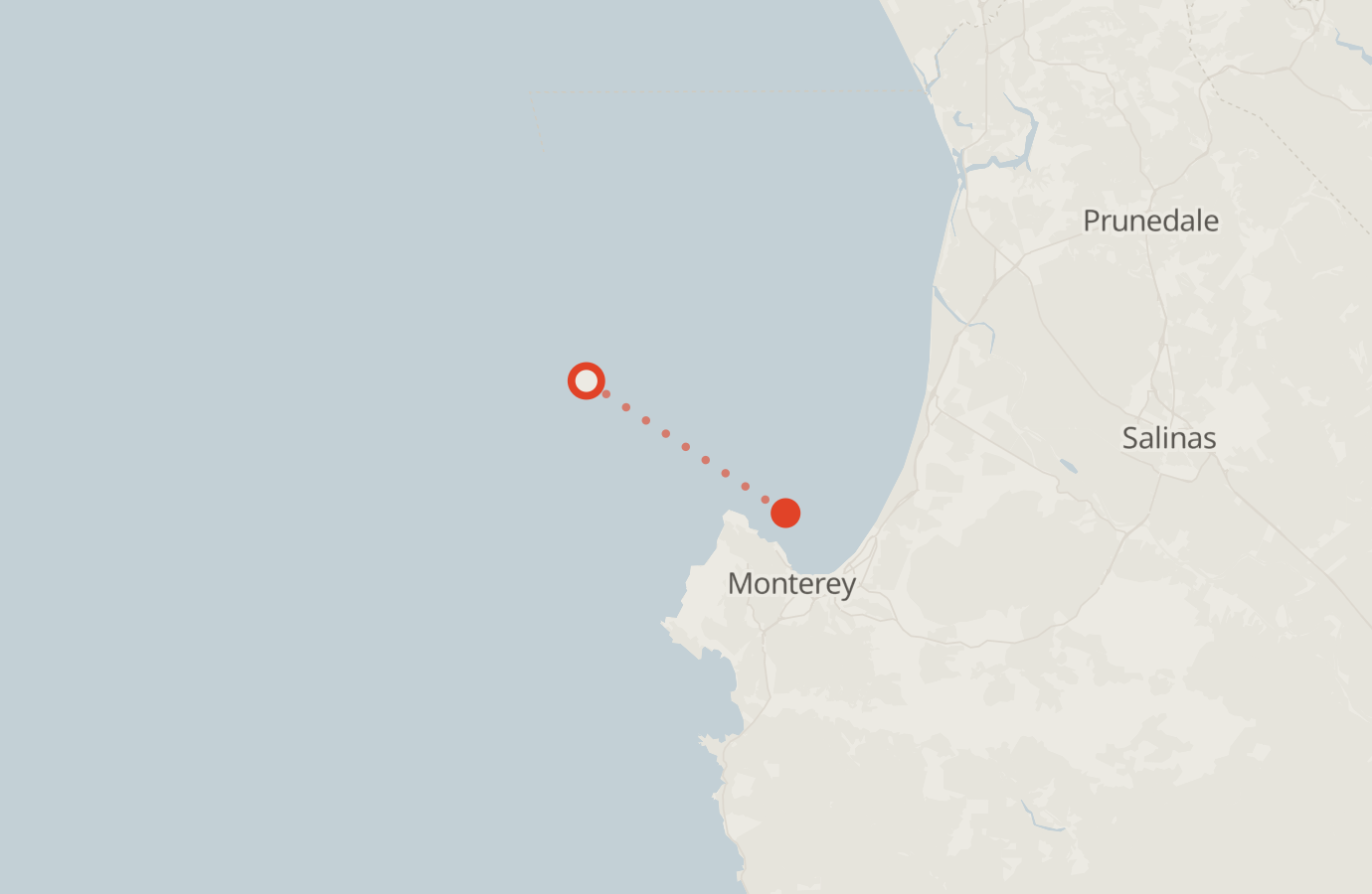 Activity map — real sighting points on an OpenStreetMap basemap