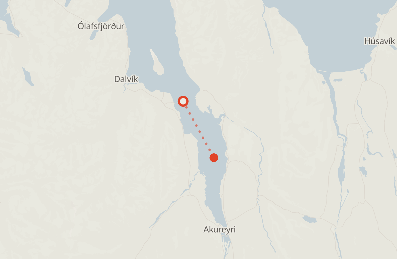 Activity map — real sighting points on an OpenStreetMap basemap