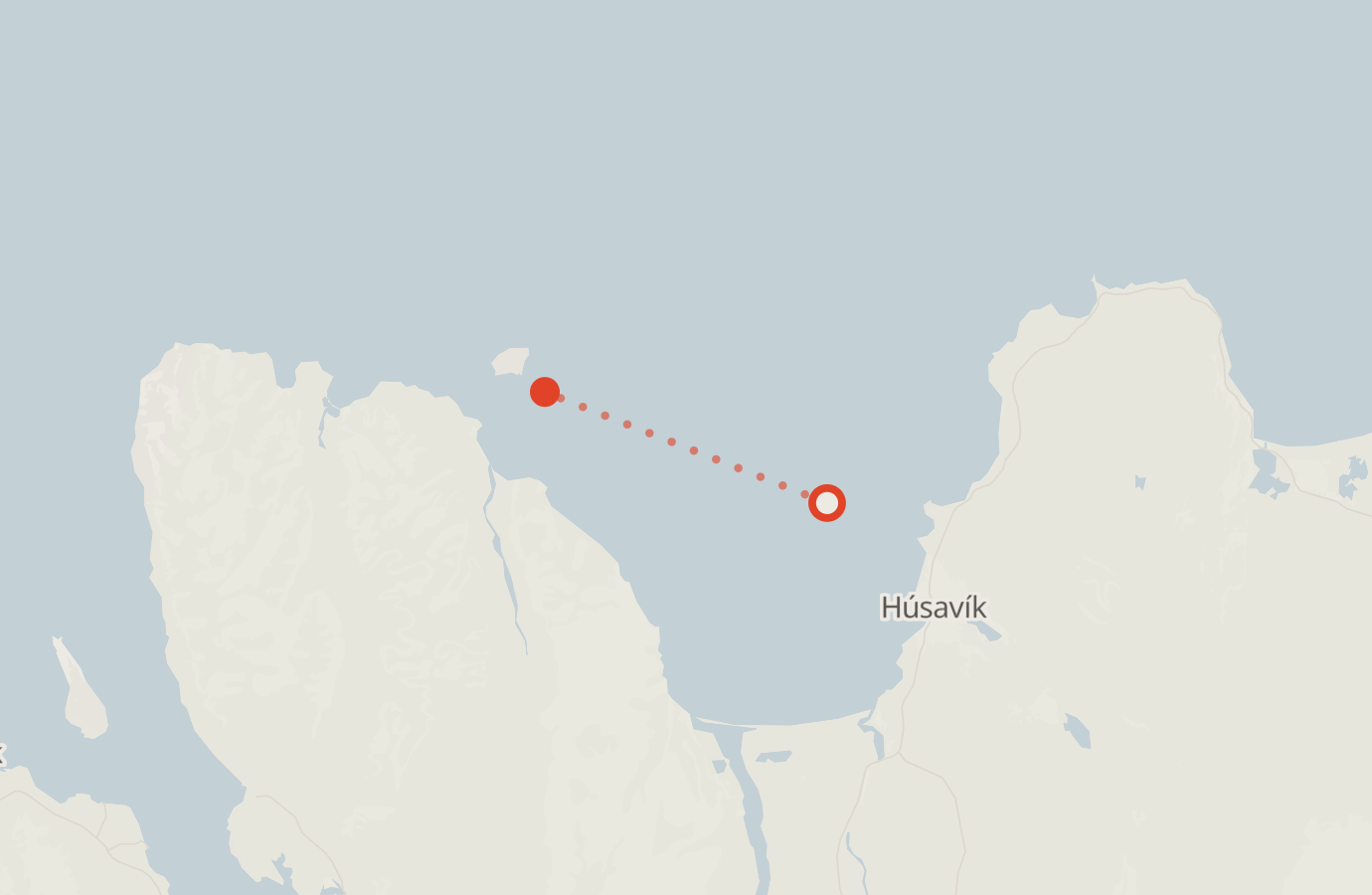 Activity map — real sighting points on an OpenStreetMap basemap