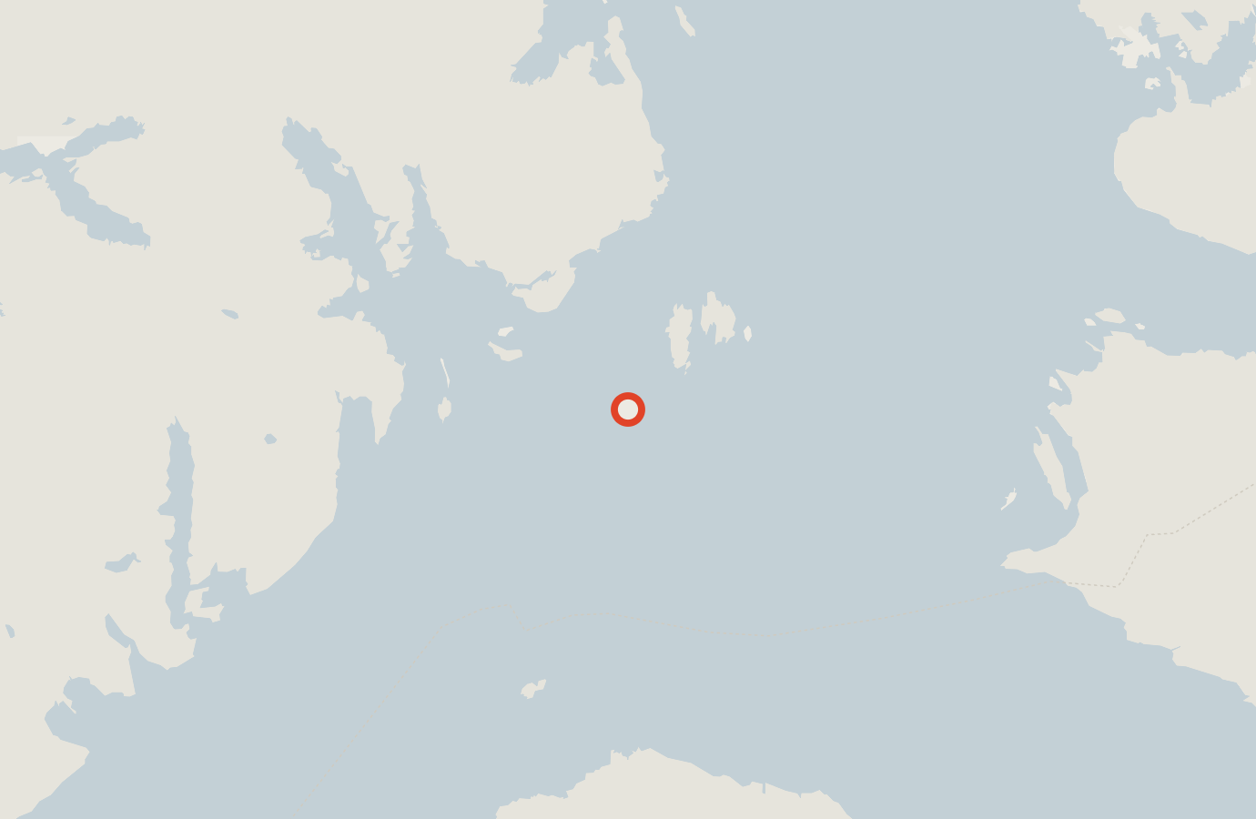 Activity map — real sighting points on an OpenStreetMap basemap