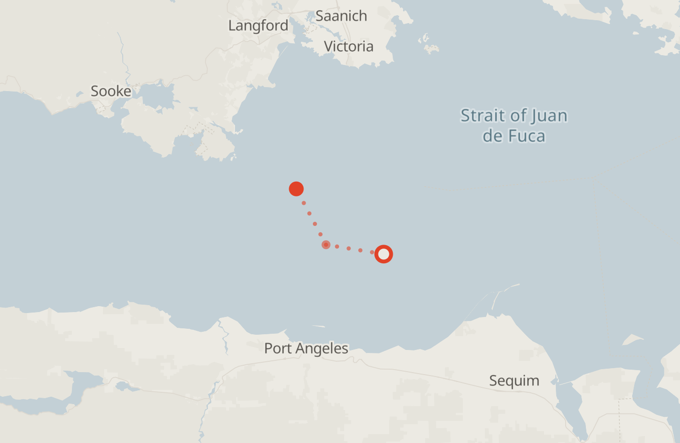 Activity map — real sighting points on an OpenStreetMap basemap